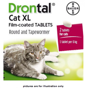 Bayer Drontal Cat XL 2 Tablets