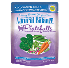 Natural Balance
Cod/Chicken/Sole In Gravy Pouches