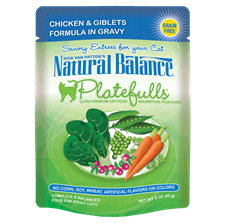 Natural Balance
Chicken & Giblets In Gravy Pouches