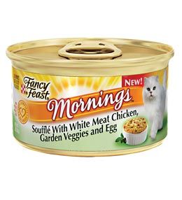 Fancy Feast
Mornings White Meat Chicken/Garden Veg/Egg Souffle