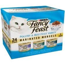 Fancy Feast
Beef/Turkey/Chicken Marinated Morsels Variety Pack