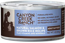 Canyon Creek Ranch
Canned Salmon & Brown Rice Recipe For Adult Cats