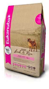 Eukanuba Pet Foods
Weight Control Natural - Lamb & Rice Formula