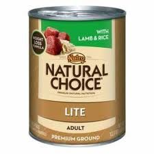 Nutro - Natural Choice
Adult Lite Ground Lamb & Rice Cans