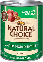 Nutro - Natural Choice
Adult Lamb & Rice Original Formula Cans