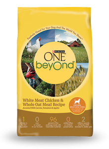 Purina One
beyOnd White Meat Chicken & Whole Oat Meal Recipe