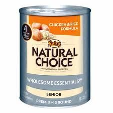 Nutro - Natural Choice
Senior Ground Chicken & Rice Cans