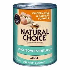 Nutro - Natural Choice
Adult Ground Chicken Rice & Oatmeal Cans