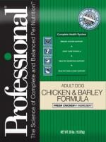 Professional
Adult Dog Chicken & Barley Formula