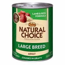 Nutro - Natural Choice
Large Breed Lamb & Rice Chunks In Gravy Cans