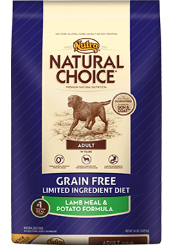 Nutro - Natural Choice
Grain Free Lamb & Potato Formula