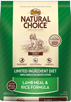 Nutro - Natural Choice
Lg Breed Puppy Limited Ingredient Lamb Meal & Rice Formula