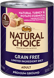 Nutro - Natural Choice
Grain Free Turkey & Potato Formula