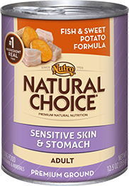 Nutro - Natural Choice
Sensitive Skin & Stomach Fish & Sweet Potato Cans