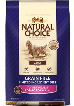 Nutro - Natural Choice
Grain Free Turkey Meal & Potato Formula