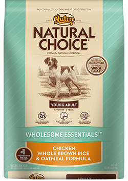 Nutro - Natural Choice
Young Adult Chicken Brown Rice & Oatmeal Formula