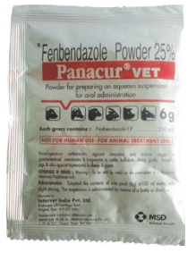 MSD Panacur powder 25% concentration *36g