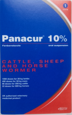 Panacur 10% oral suspension sheep, Cattle, and Horse Wormer