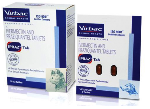 Virbac Tapeworm deWormer & Heartworm for cats and dogs 
