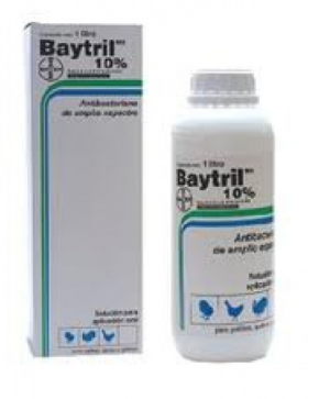 Bayer Baytril (enrofloxacin) 10% oral suspension (50, 100, 1000ml) Generic 