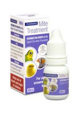 pharmaQ  topical spot-on drops for small birds 1% ivermectin 5ml