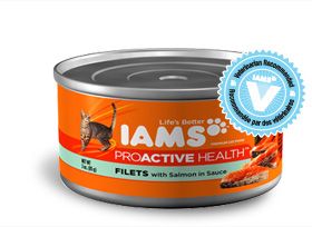 Iams Pet Foods
Carved Filets w/ Succulent Salmon in Sauce