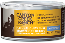 Canyon Creek Ranch
Canned Chicken & Brown Rice Recipe For Kittens