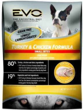EVO
Turkey & Chicken Formula Small Bites
