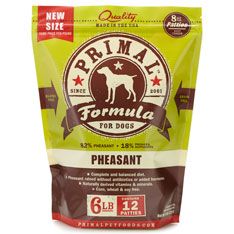 Primal
Canine Pheasant Formula