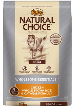 Nutro - Natural Choice
Senior Dog Chicken Brown Rice & Oatmeal Formula