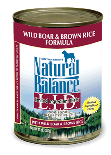 Natural Balance
L.I.D. Limited Ingredient Diet - Wild Boar & Brown Rice Cans