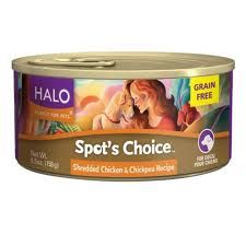 Halo Purely for Pets
Grain Free Shredded Chicken & Chickpea Recipe For Dogs