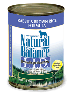 Natural Balance
L.I.D. Limited Ingredient Diet - Rabbit & Brown Rice Cans