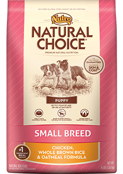 Nutro - Natural Choice
Small Breed Puppy Chicken Brown Rice & Oatmeal Formula