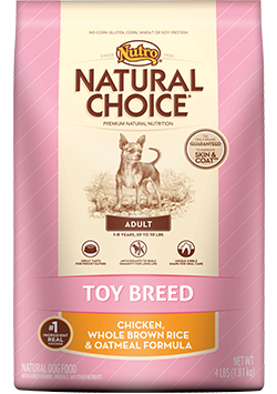 Nutro - Natural Choice
Toy Breed Adult Dog Chicken Brown Rice & Oatmeal Formula
