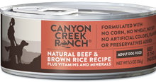 Canyon Creek Ranch
Canned Beef & Brown Rice Recipe