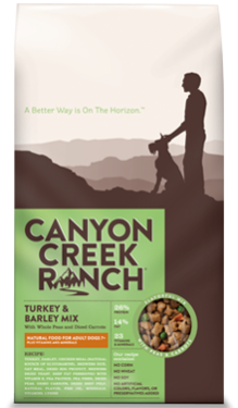 Canyon Creek Ranch
Natural Turkey & Barley  Mix For Senior Dogs 7+
