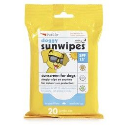 Petkin Sunscreen Wipes SPF15 Pack Of 20 Wipes