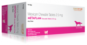 NSAID SavaVet Metaflam chewable tablets 2.5mg (Metacam Generic) for dogs 50 x 2.5mg